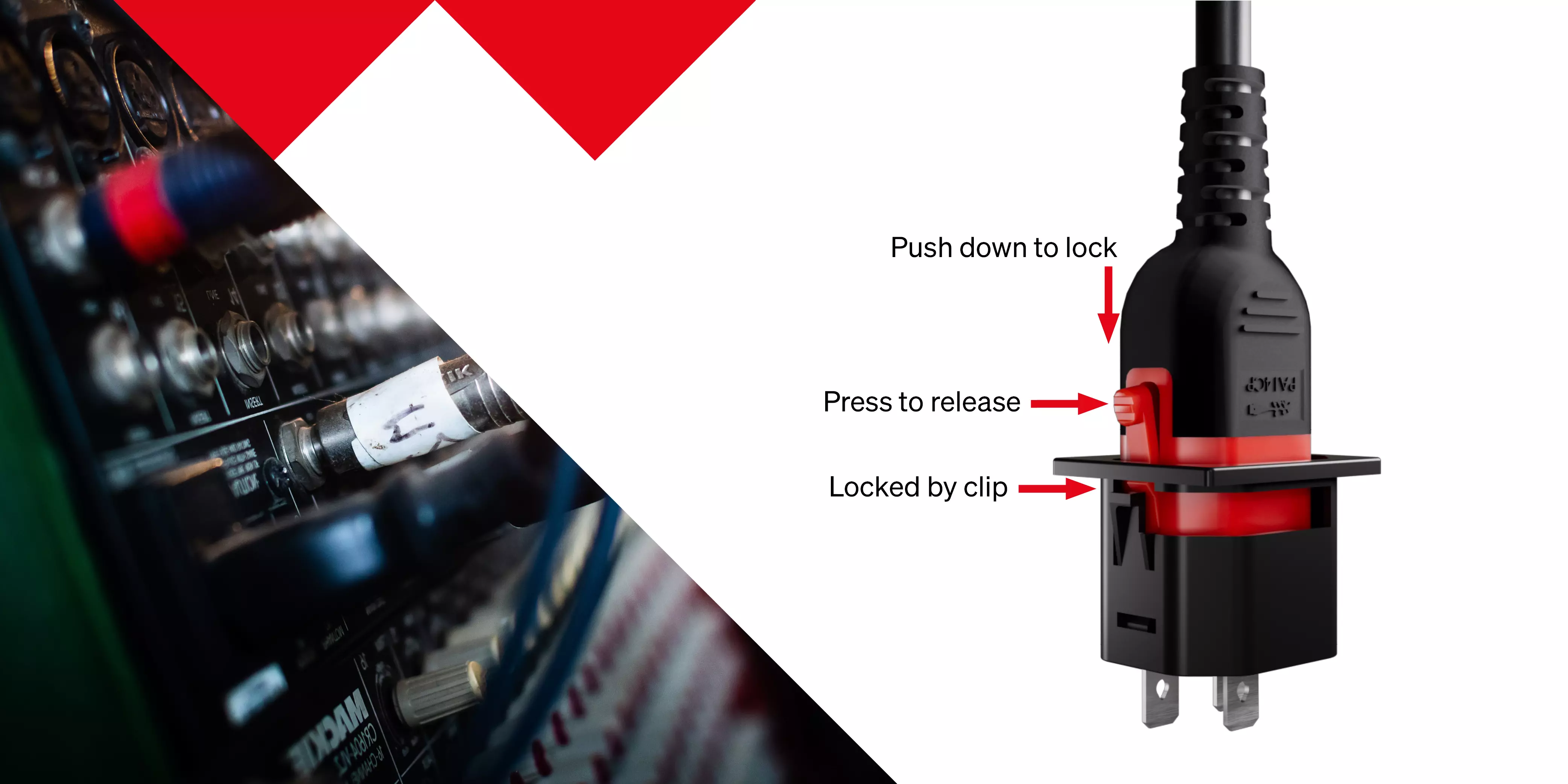 IEC LOCK Dual-Lock Picture of the dual lock connector