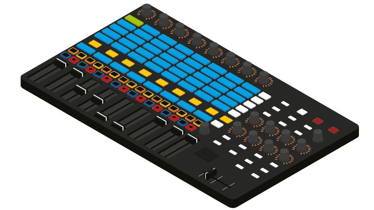 OMNITRONIC TRM-422 4-Kanal Rotary-Mixer Topview